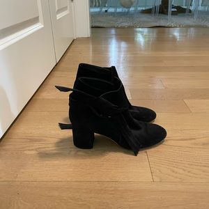 Rag and Bone black suede ankle boots